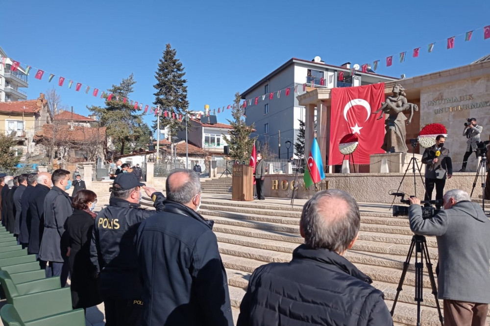 Ankarada Xocalı soyqırımının 29-cu ildönümünə həsr olunmuş anma mərasimi keçirilib<font color=red> - FOTOLAR</font>
