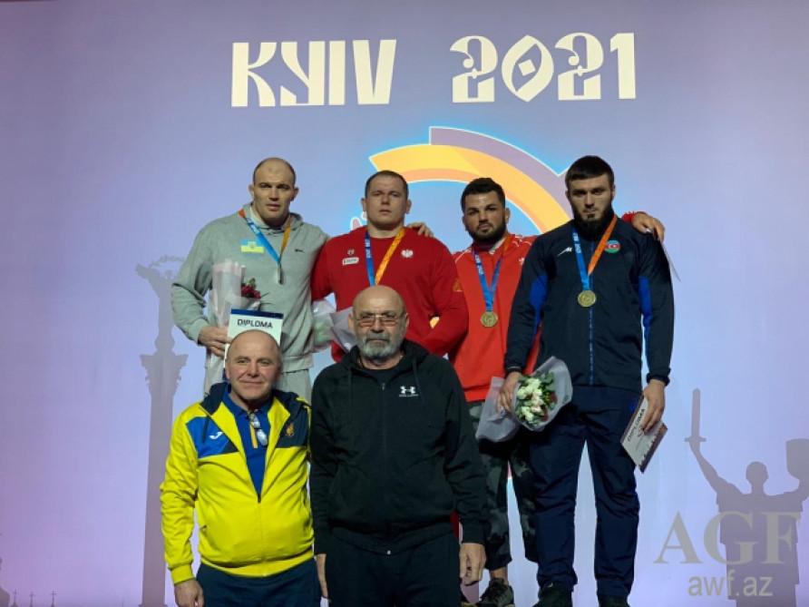 Azərbaycan güləşçiləri Kiyev turnirini 6 medalla başa vurublar<font color=red> - FOTOLAR</font>