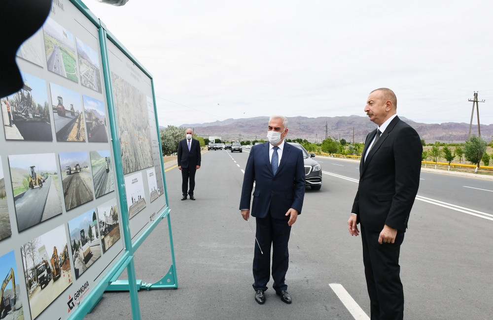 Prezident İlham Əliyev Culfa-Ordubad magistral avtomobil yolunun açılışında iştirak edib<font color='red'> - YENİLƏNİB</font><font color=red> - FOTOLAR</font>
