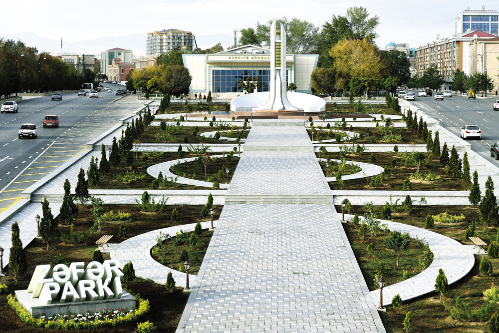 Naxçıvan şəhərində Zəfər Abidəsi yaradılıb<font color=red> - FOTOLAR</font>