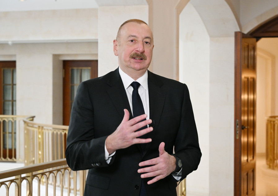Azərbaycan Prezidenti İlham Əliyev “Euronews” televiziyasına müsahibə verib<font color=red> - FOTOLAR</font>