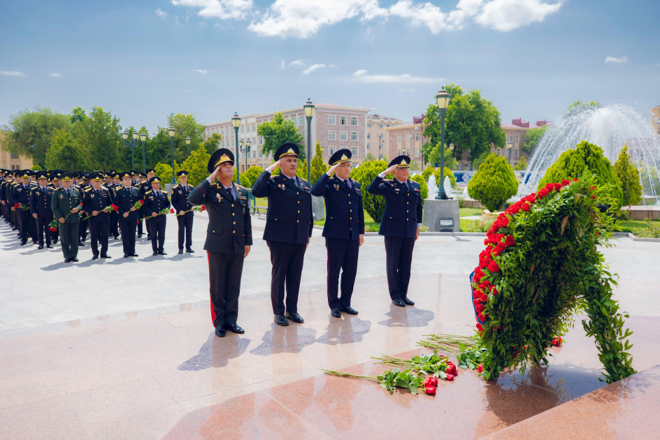 Polis işçilərinin peşə bayramı Naxçıvanda da qeyd edilib<font color=red> - FOTOLAR</font>