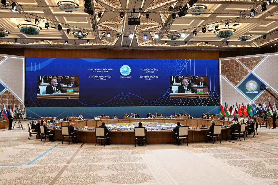 Prezident İlham Əliyev Astanada “ŞƏT plyus” formatında görüşdə çıxış edib<font color='red'> - YENİLƏNİB</font><font color=red> - FOTOLAR</font>
