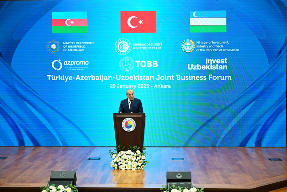 Türkiyə-Azərbaycan-Özbəkistan biznes forumu keçirilib<font color=red> - FOTOLAR</font>