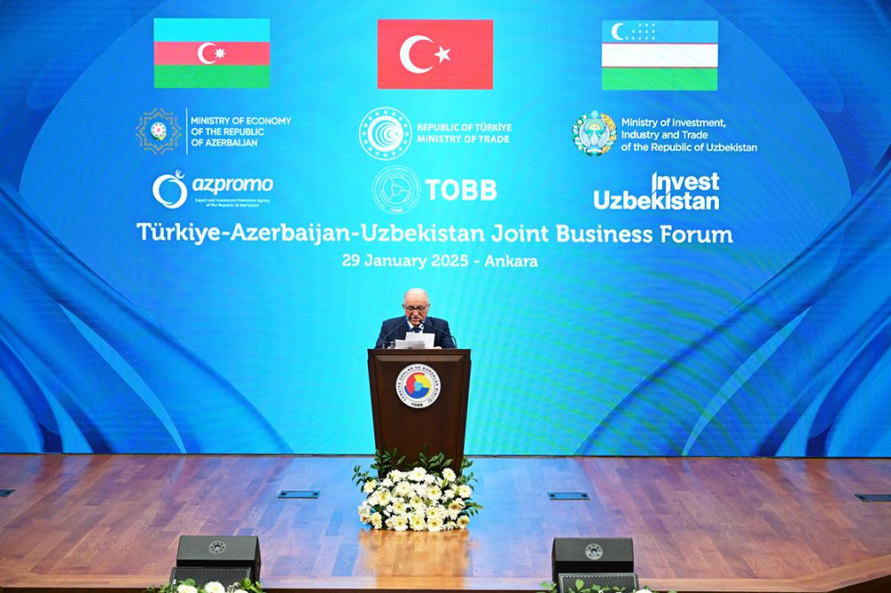 Türkiyə-Azərbaycan-Özbəkistan biznes forumu keçirilib<font color=red> - FOTOLAR</font>