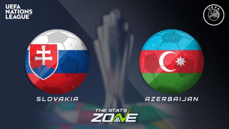 UEFA Millətlər Liqası: Slovakiya millisi ilə oyunda Azərbaycan yığması fasiləyə üstün yollanıb