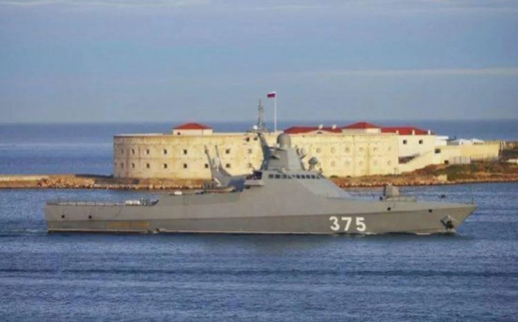 Ukrayna Qara dənizdə Rusiyanın hərbi gəmisini vurub