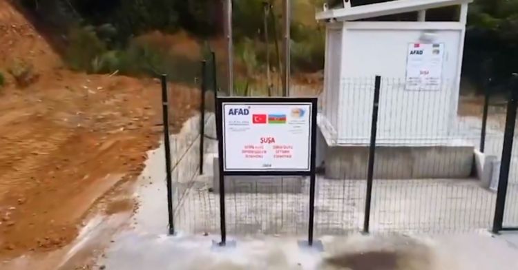 Şuşada seysmik stansiyanın müşahidə məntəqəsində zəlzələ sensorları yerləşdirilib
