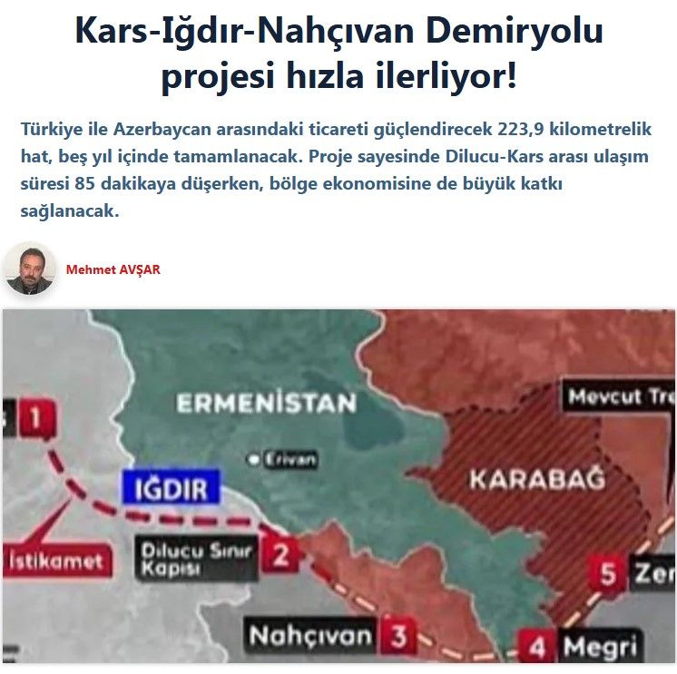 Qars-İğdır-Naxçıvan dəmir yolu layihəsi: Region iqtisadiyyatı üçün yeni dövr başlayır<font color=red> - FOTOLAR</font>