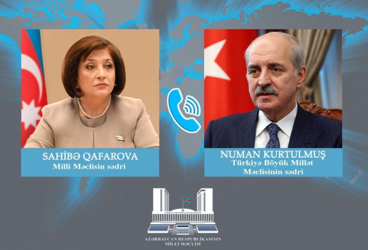 TBMM-in sədri Numan Kurtulmuş Ramazan ayının başlaması münasibətilə Milli Məclisin sədri Sahibə Qafarovanı təbrik edib