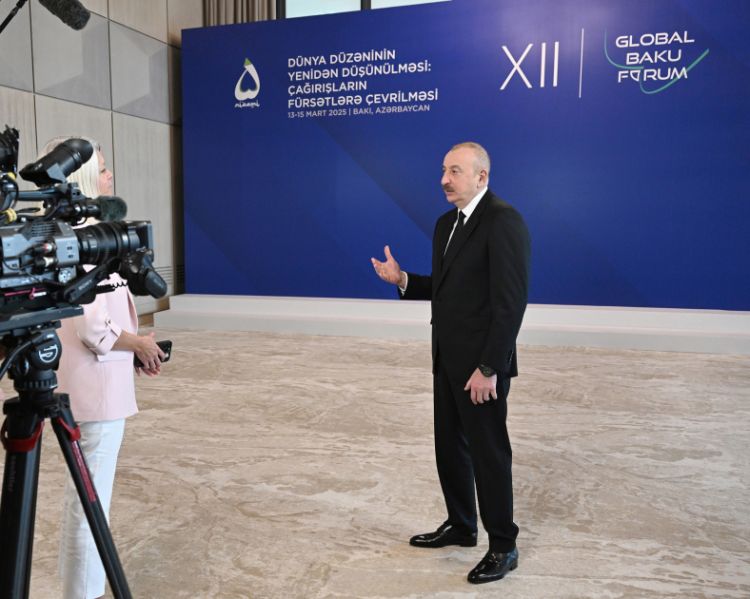Prezident İlham Əliyev “Euronews” televiziyasına müsahibə verib<font color=red> - FOTOLAR</font>