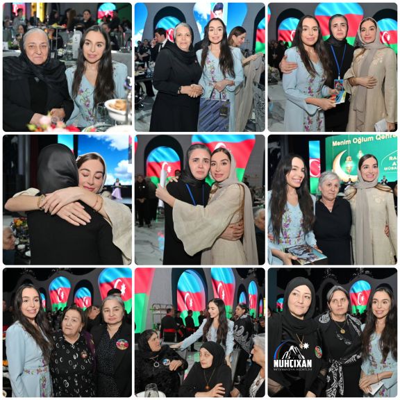 Leyla Əliyeva və Arzu Əliyeva şəhid anaları ilə iftar məclisində iştirak ediblər<font color=red> - FOTOLAR</font>
